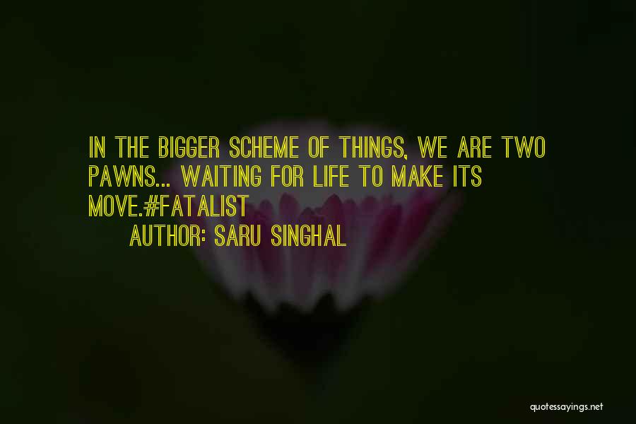 Bigger Things In Life Quotes By Saru Singhal