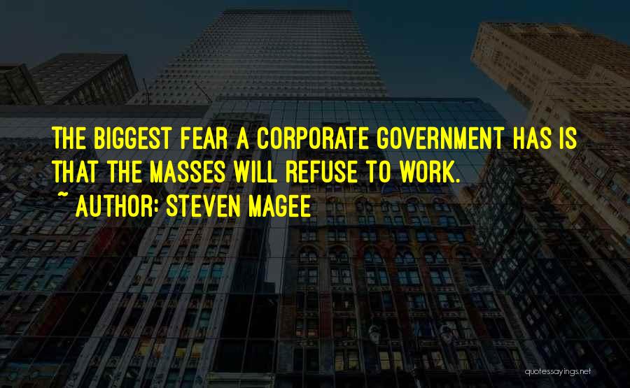 Biggest Fear Quotes By Steven Magee