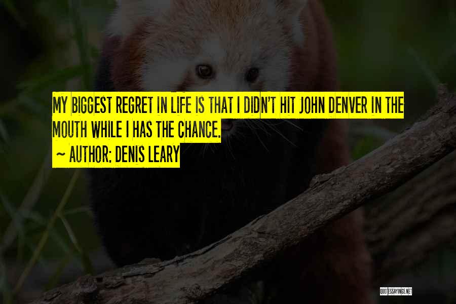 Biggest Regret Quotes By Denis Leary