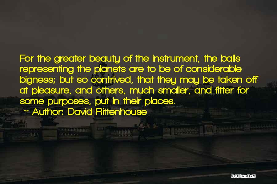 Bigness Quotes By David Rittenhouse