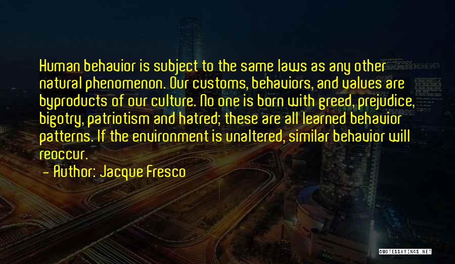 Bigotry And Hatred Quotes By Jacque Fresco