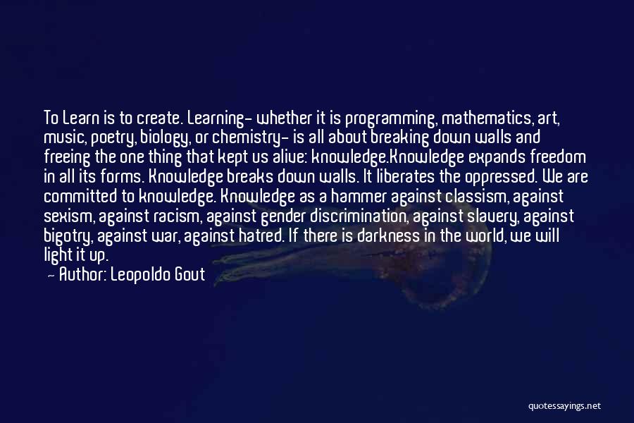 Bigotry And Hatred Quotes By Leopoldo Gout
