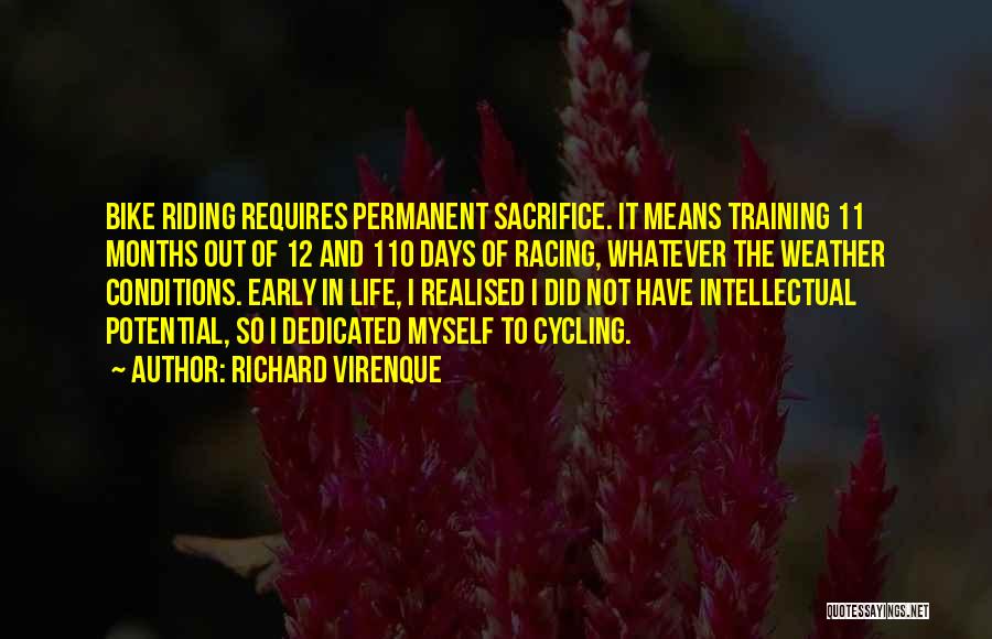 Bike Racing Quotes By Richard Virenque