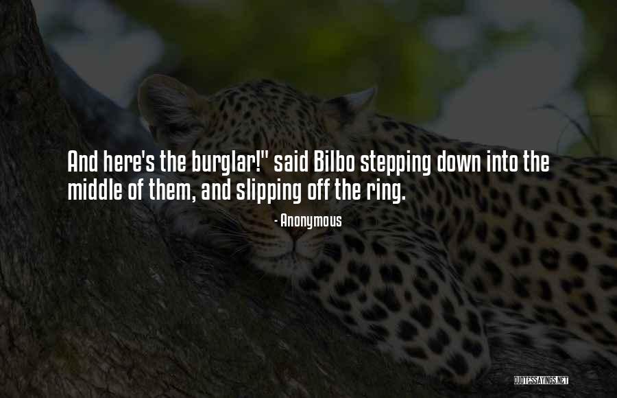 Bilbo And The Ring Quotes By Anonymous Bilbo And The Ring Quotes By Anonymous