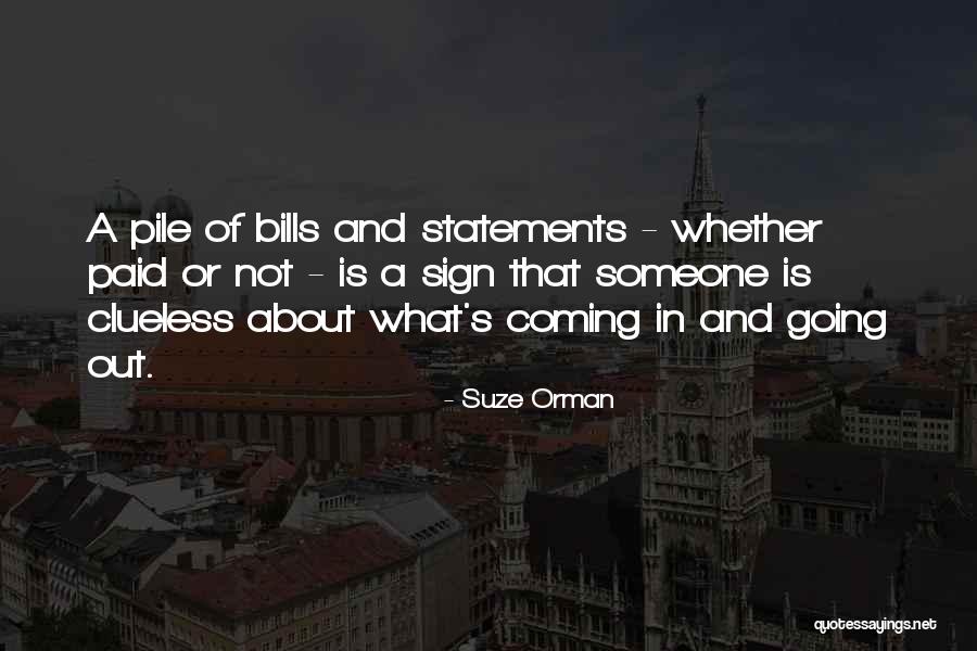 Bills Paid Quotes By Suze Orman Bills Paid Quotes By Suze Orman