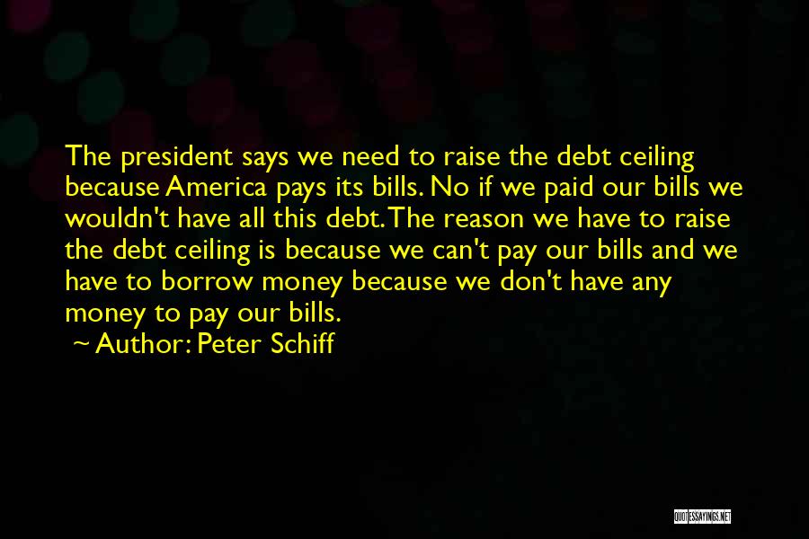 Bills To Pay Quotes By Peter Schiff