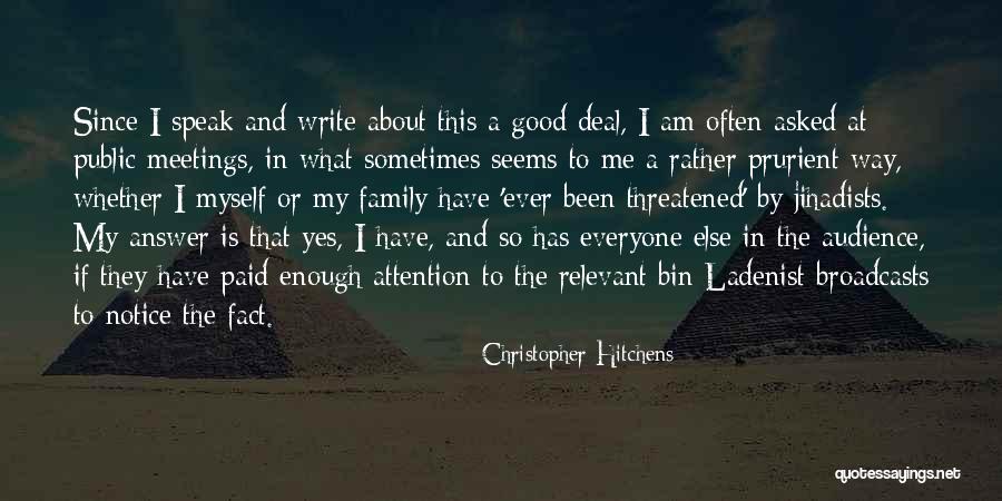 Bin Deal Quotes By Christopher Hitchens Bin Deal Quotes By Christopher Hitchens