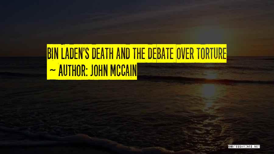 Bin Laden Death Quotes By John McCain