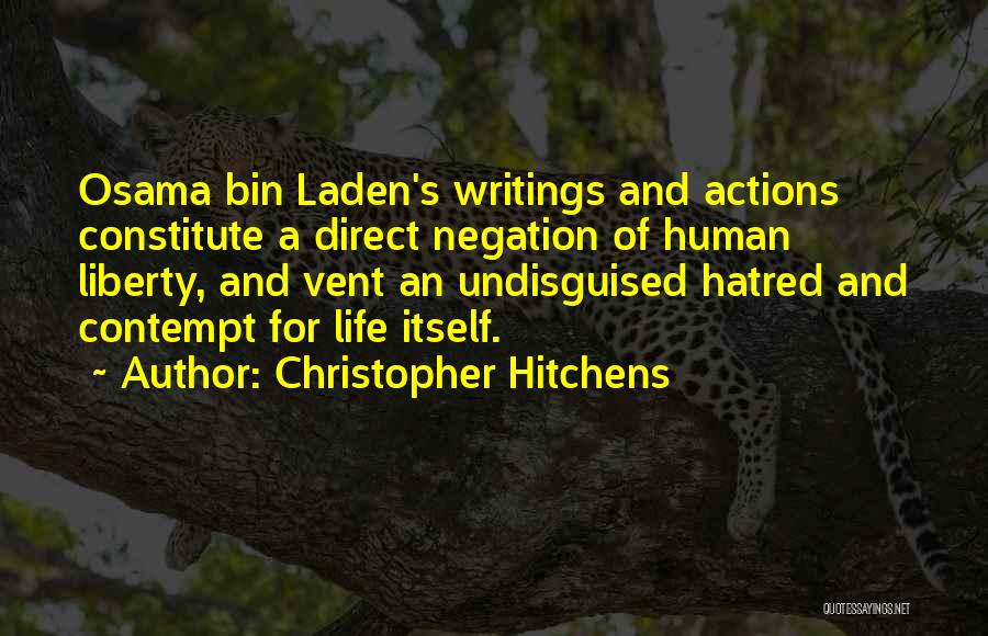 Bin Laden Quotes By Christopher Hitchens