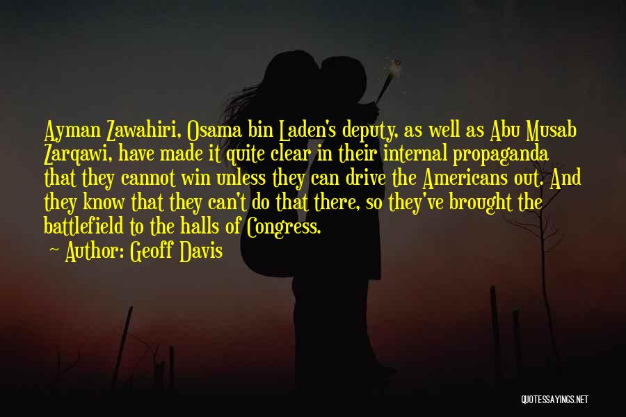 Bin Laden Quotes By Geoff Davis
