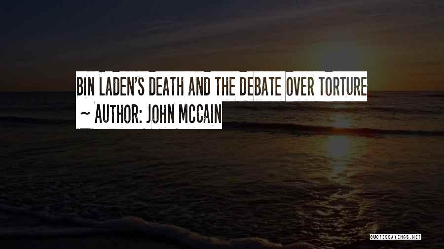 Bin Laden's Death Quotes By John McCain