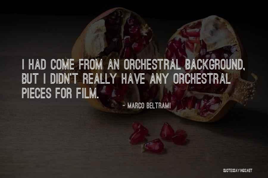 Binsfeld Classification Quotes By Marco Beltrami Binsfeld Classification Quotes By Marco Beltrami