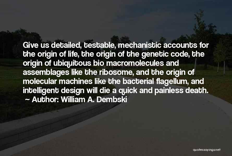 Bio Quotes By William A. Dembski