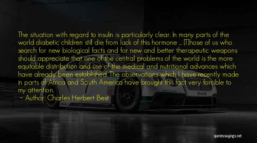 Biological Science Quotes By Charles Herbert Best