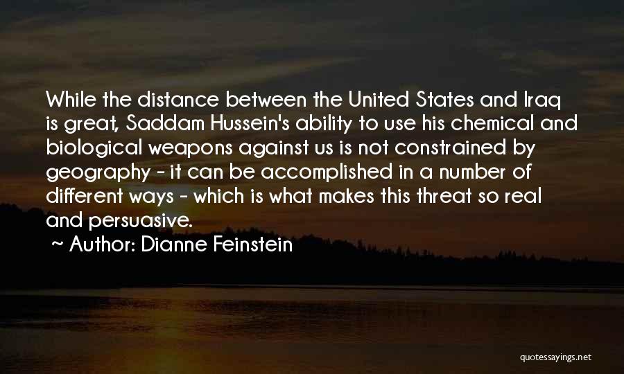 Biological Weapons Quotes By Dianne Feinstein