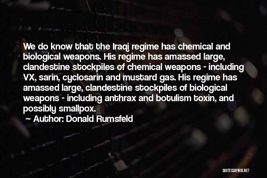 Biological Weapons Quotes By Donald Rumsfeld