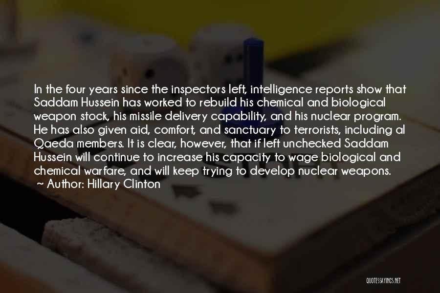 Biological Weapons Quotes By Hillary Clinton