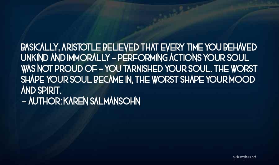 Biomechanics Physical Therapy Quotes By Karen Salmansohn