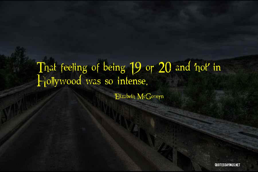 Bipedalism Theories Quotes By Elizabeth McGovern