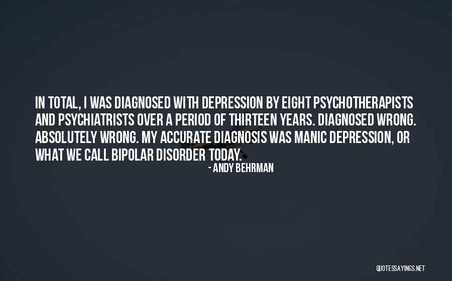 Bipolar Depression Quotes By Andy Behrman