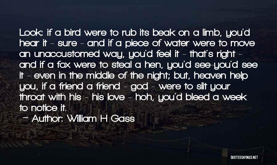 Bird Beak Quotes By William H Gass