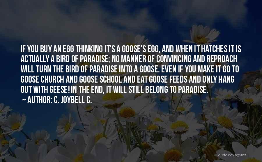 Bird Life Quotes By C. JoyBell C.