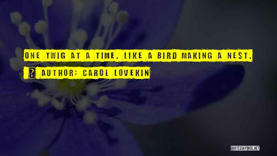 Bird Life Quotes By Carol Lovekin