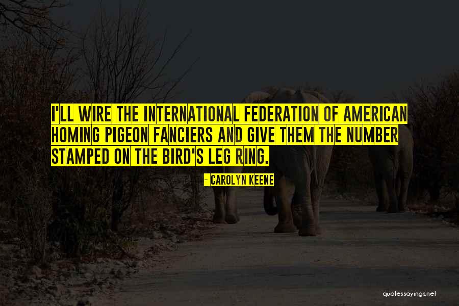 Bird On A Wire Quotes By Carolyn Keene Bird On A Wire Quotes By Carolyn Keene