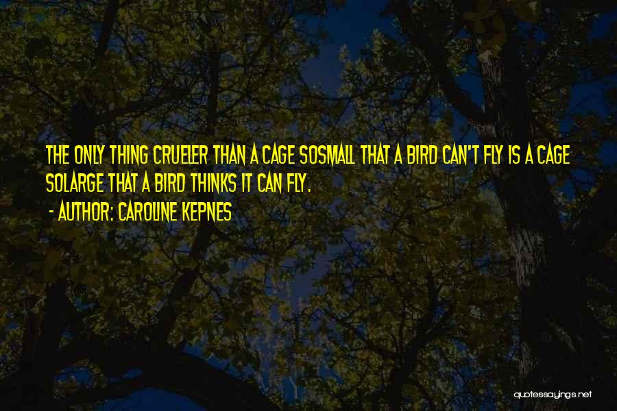 Bird Out Of Cage Quotes By Caroline Kepnes