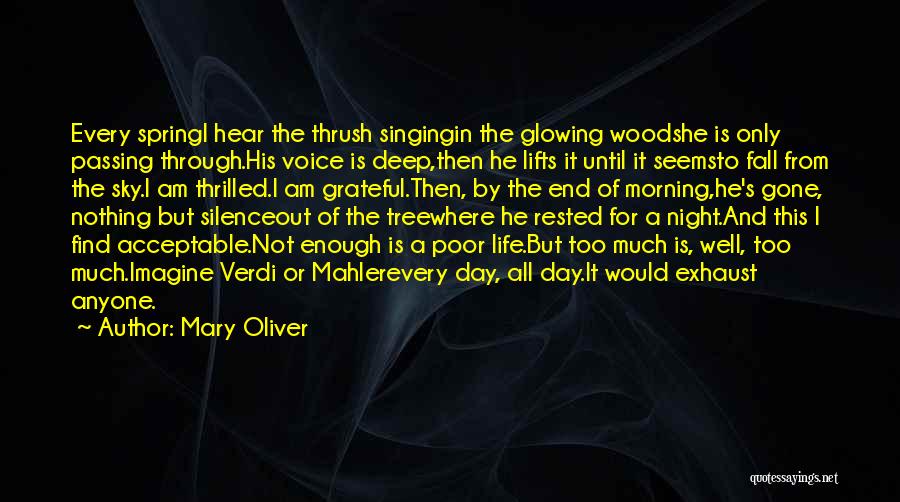 Birds And Life Quotes By Mary Oliver