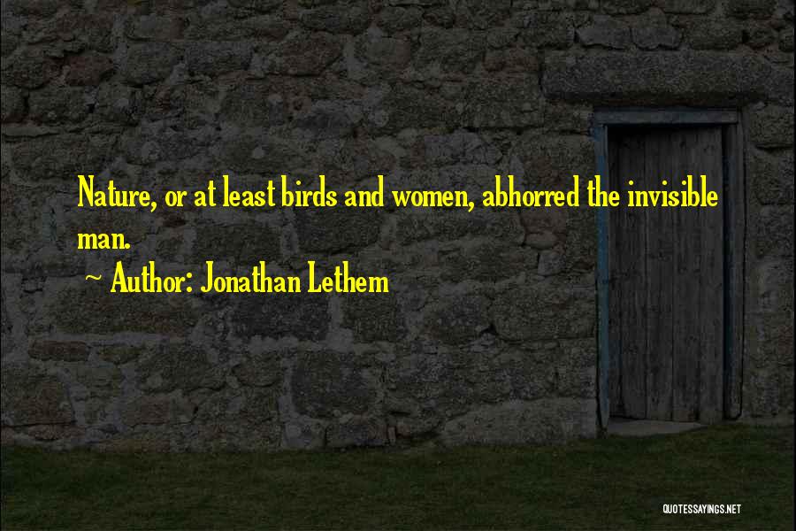 Birds And Nature Quotes By Jonathan Lethem