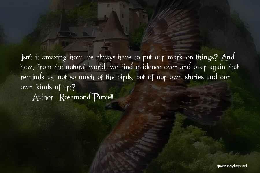 Birds And Nature Quotes By Rosamond Purcell