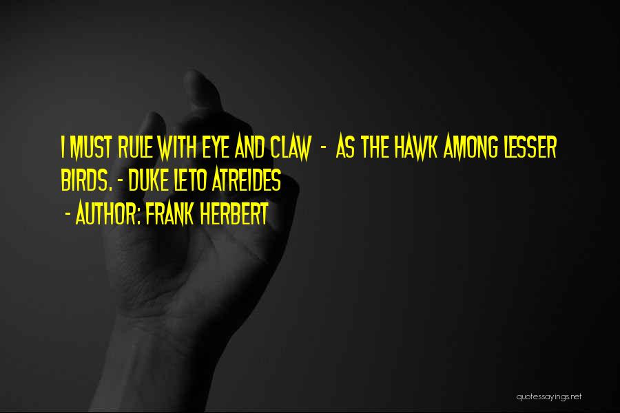 Birds Eye Quotes By Frank Herbert