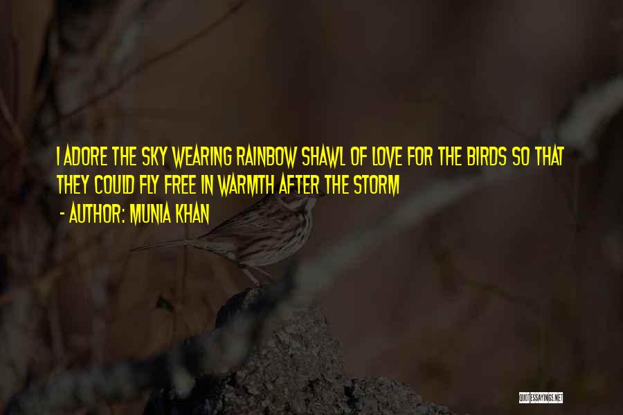 Birds Flying And Love Quotes By Munia Khan