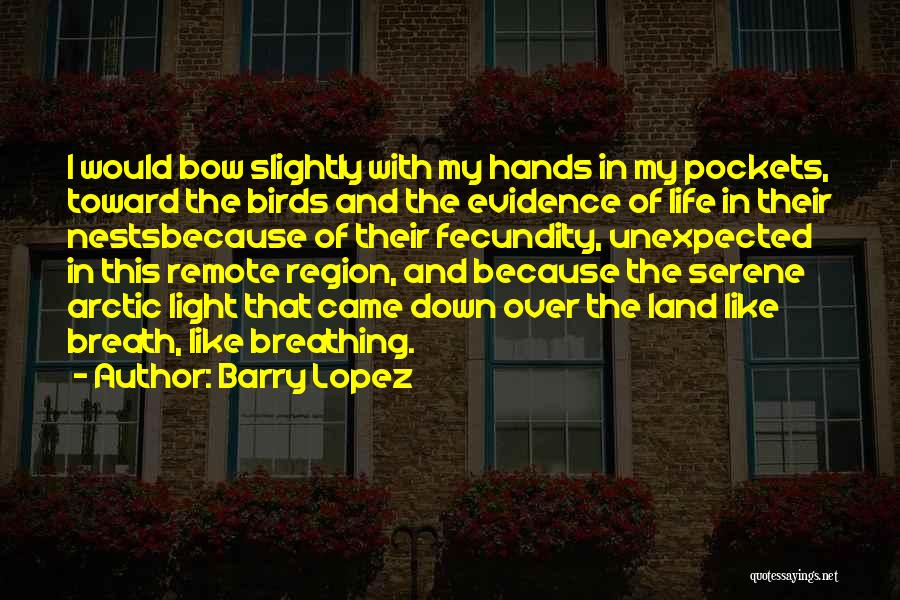 Birds Nests Quotes By Barry Lopez