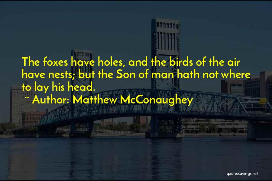 Birds Nests Quotes By Matthew McConaughey