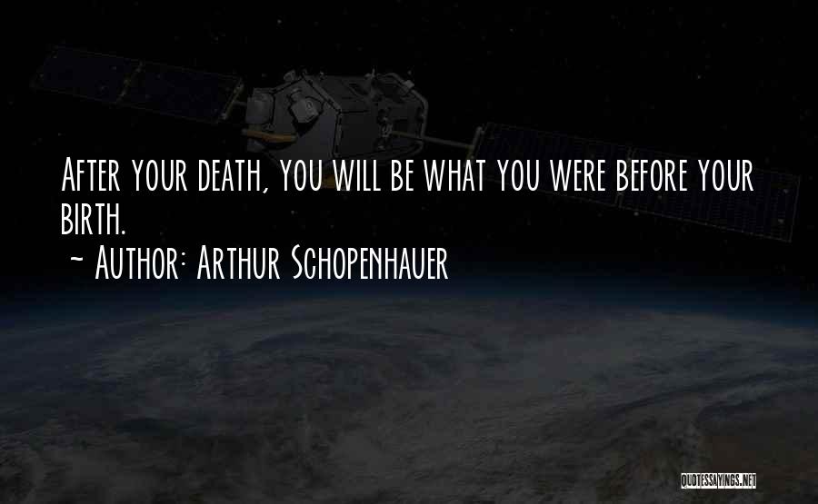 Birth After Death Quotes By Arthur Schopenhauer