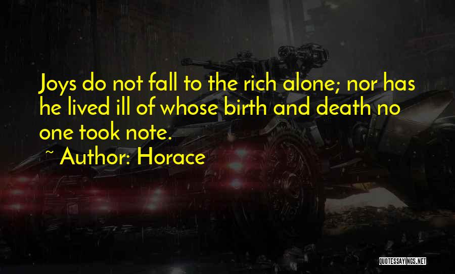 Birth And Death Quotes By Horace