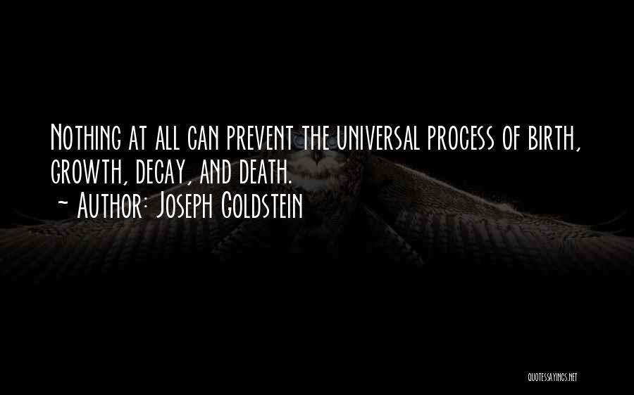 Birth And Death Quotes By Joseph Goldstein