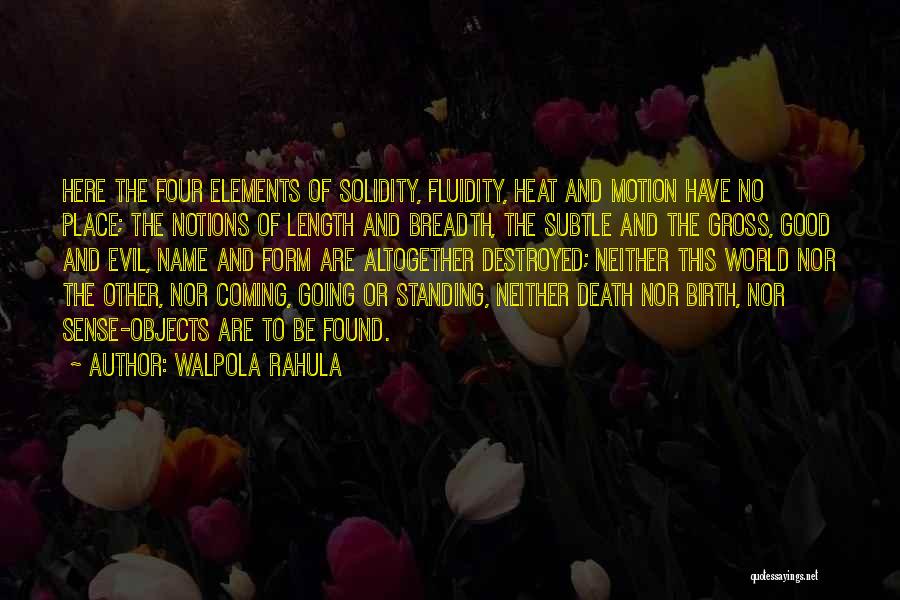 Birth And Death Quotes By Walpola Rahula