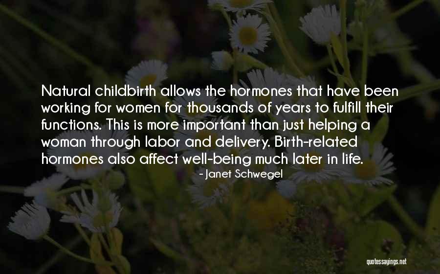 Birth Delivery Quotes By Janet Schwegel