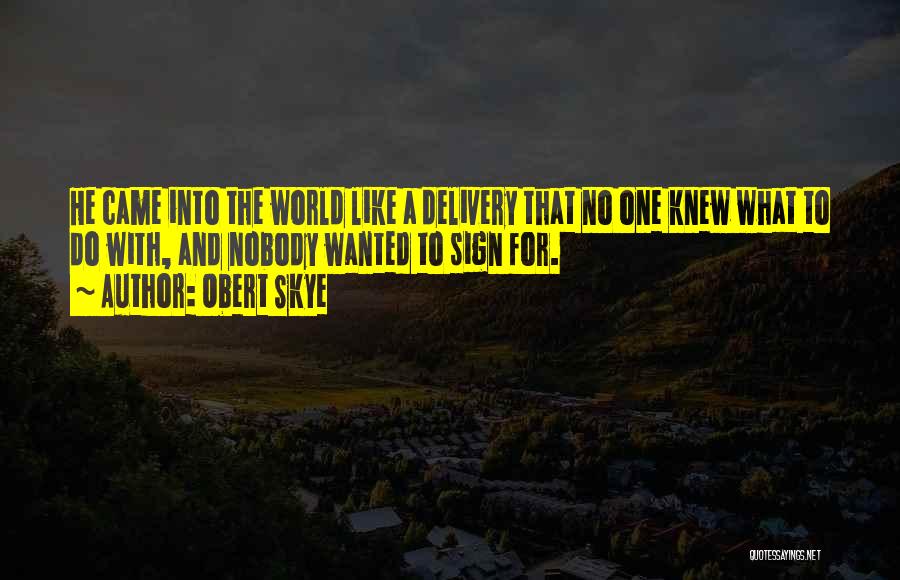 Birth Delivery Quotes By Obert Skye