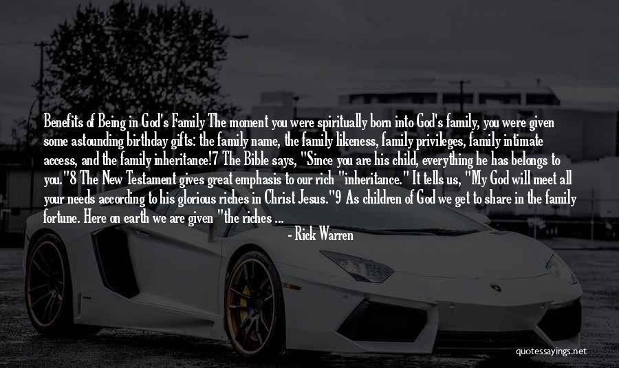 Birthday And Family Quotes By Rick Warren