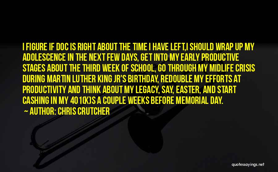 Birthday Before Quotes By Chris Crutcher