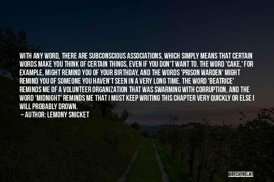 Birthday Cake And Quotes By Lemony Snicket