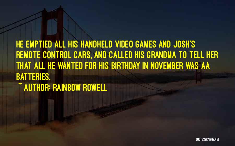 Birthday For Myself Quotes By Rainbow Rowell