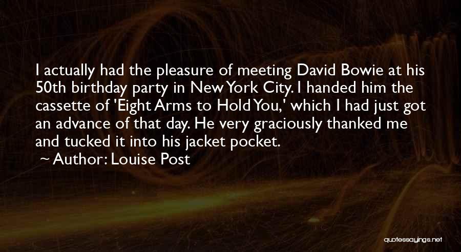 Birthday In Advance Quotes By Louise Post