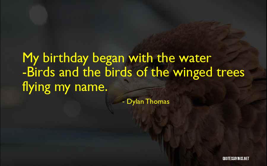 Birthday Name Quotes By Dylan Thomas