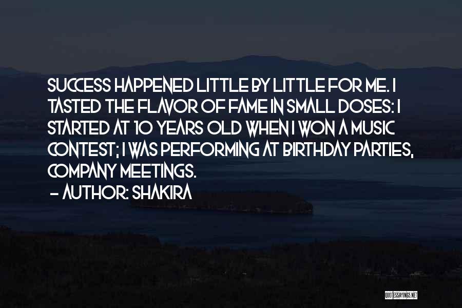 Birthday Parties Quotes By Shakira