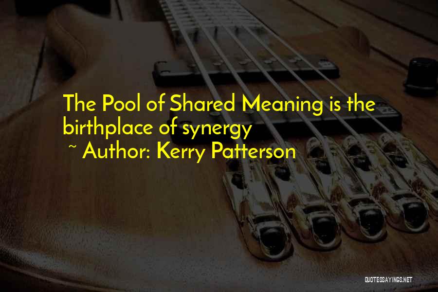 Birthplace Quotes By Kerry Patterson